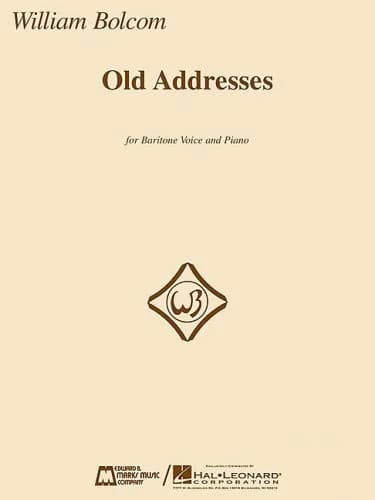 Cover of Old Addresses: For Baritone and Piano