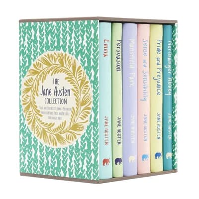 Cover of The Jane Austen Collection Deluxe 6-Volume Box Set Arcturus Collector's Classics Edition