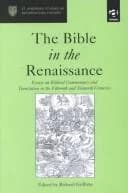 Cover of The Bible in the Renaissance