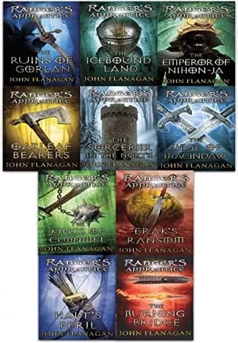 John Flanagan Rangers Apprentice Series Collection 10 Books Set (Book 1-10) Paperback