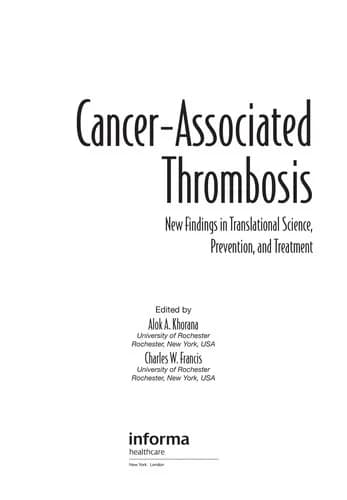 Cover of Cancer-Associated Thrombosis