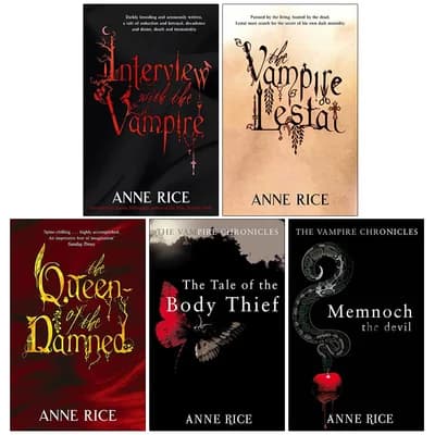 Cover of Anne Rice Vampire Chronicles 5 Book Set Omnibus Edition Paperback Collectible Edition Deluxe