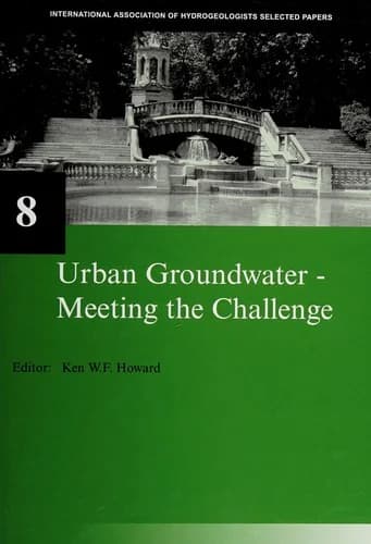 Cover of Urban Groundwater, Meeting the Challenge