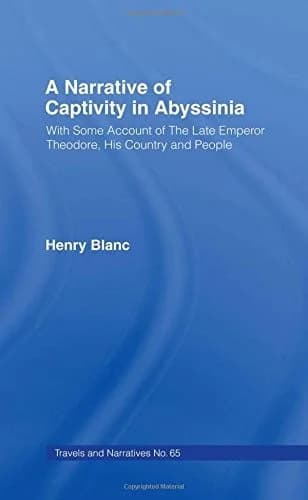 Cover of A Narrative of Captivity in Abyssinia (1868)