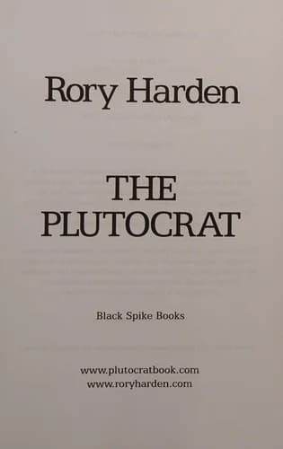 Cover of The Plutocrat