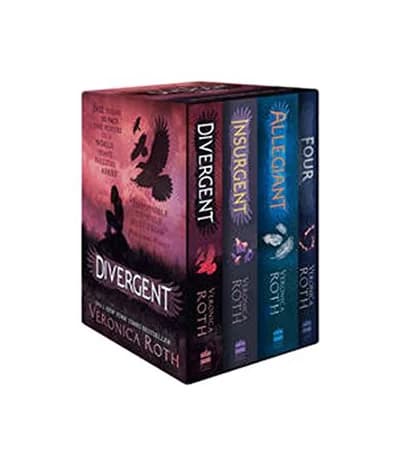 Cover of Divergent Series Collection 4 Books Box Set by Veronica Roth (Divergent, Insurgent, Allegiant & Four)