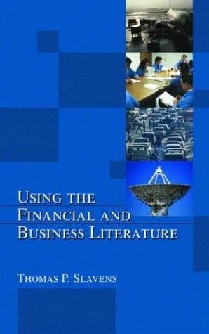Cover of Using the Financial and Business Literature