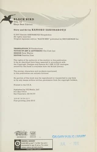 Cover of Black bird