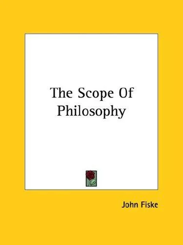 Cover of The Scope Of Philosophy