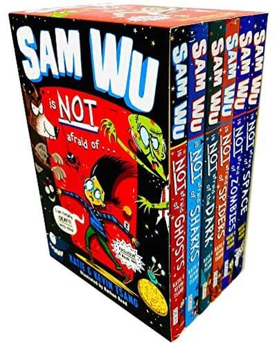 Sam Wu Is Not Afraid Of Series Box Set Ghosts, Sharks, The Dark, Spiders, Zombies, Space