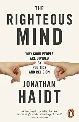 The Righteous Mind by Jonathan Haidt - Non Fiction - Paperback