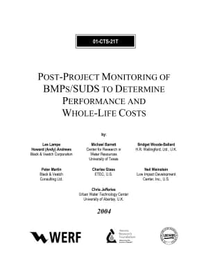 Cover of Post-Project Monitoring of BMP's/SUDS to Determine Performance and Whole-Life Costs