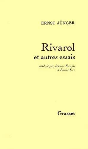 Cover of Rivarol et autres essais
