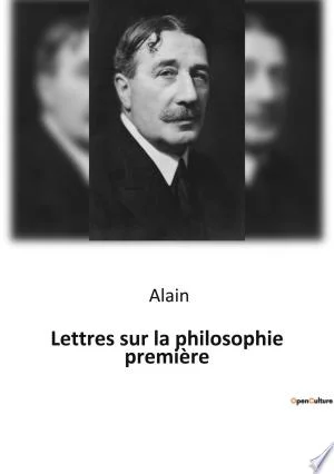 Cover of Lettres sur la philosophie première