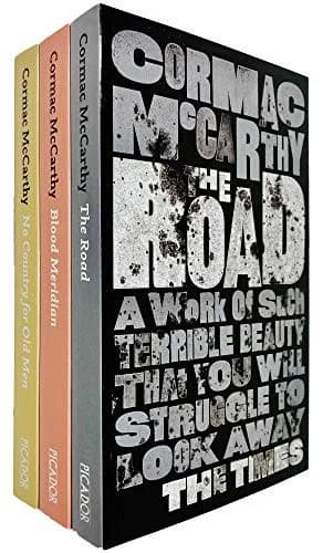 Cover of Cormac McCarthy 3 Books Collection Set (Road, Blood Meridian & No Country Old Men)