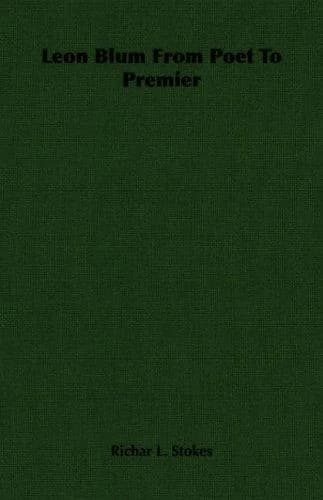 Cover of Leon Blum From Poet To Premier