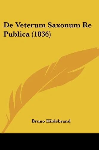 Cover of De Veterum Saxonum Re Publica (1836)