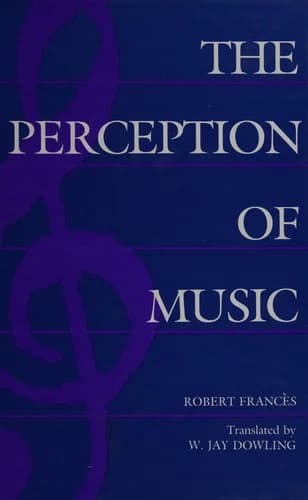 Cover of The Perception of Music