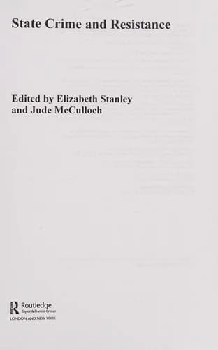 Cover of State Crime and Resistance