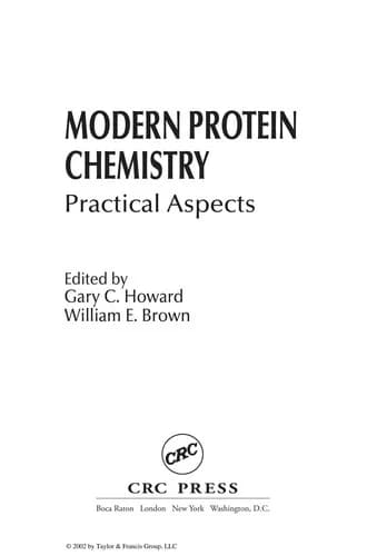 Cover of Modern Protein Chemistry