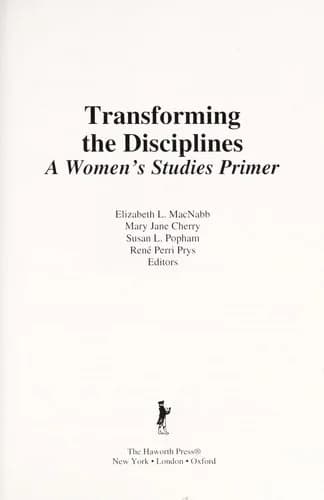 Cover of Transforming the Disciplines