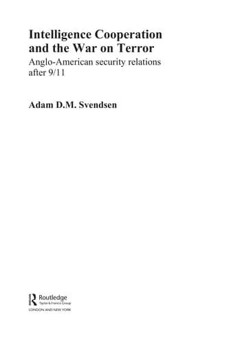 Cover of Intelligence Cooperation and the War on Terror