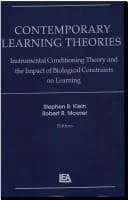 Cover of Contemporary Learning Theories