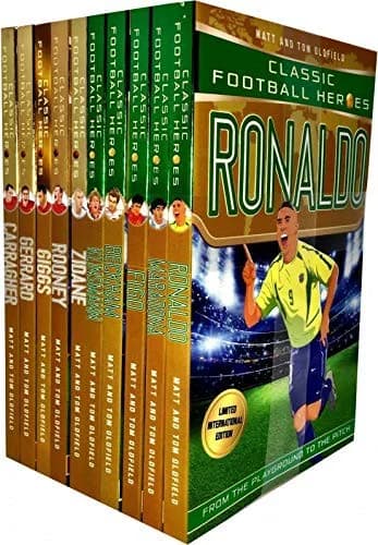 Cover of Classic Football Heroes Legend Series Collection 10 Books Set By Matt & Tom Oldfield