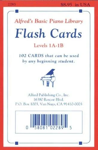 Cover of Alfred's Basic Piano Library Flashcards 1A-1B