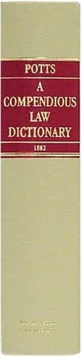 Cover of A Compendious Law Dictionary, Containing Both an Explanation of the Terms and the Law Itself