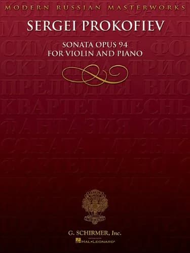 Cover of Sonata for Violin, Op. 94 Violin and Piano