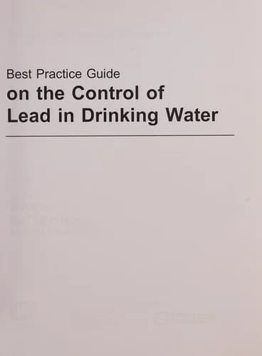Cover of Best Practice Guide on the Control of Lead in Drinking Water
