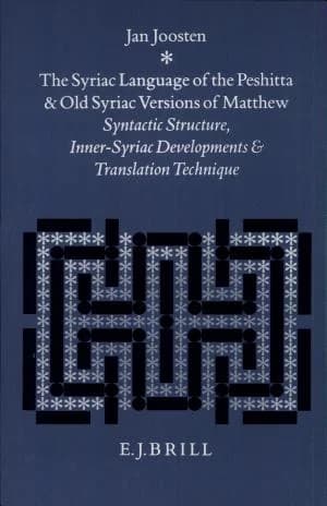 Cover of The Syriac Language of the Peshitta and Old Syriac Versions of Matthew