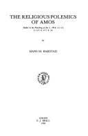 Cover of The Religious Polemics of Amos