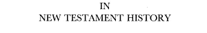 Christ and the Future in New Testament History