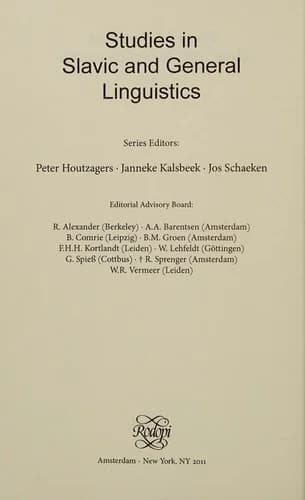 Cover of Selected Writings on Slavic and General Linguistics