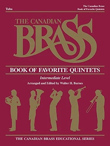 Cover of The Canadian Brass Book of Favorite Quintets: Tuba in C (B.C.) (The Canadian Brass Educational Series)