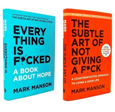 Cover of Mark Manson 2 Books Collection Set - Non Fiction - Hardcover