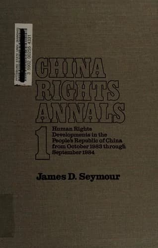 Cover of China Rights Annals