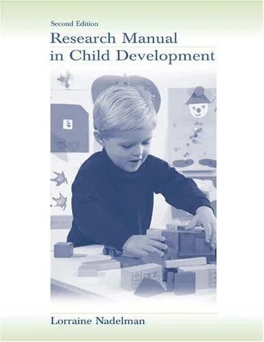 Cover of Research Manual in Child Development