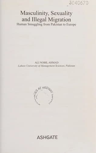 Cover of Masculinity, Sexuality and Illegal Migration