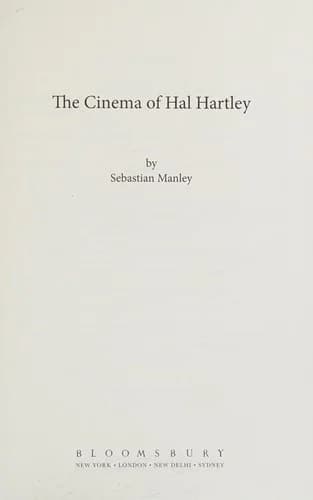Cover of The Cinema of Hal Hartley