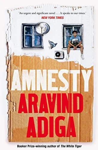 Cover of Amnesty Aravind Adiga A Gripping Contemporary Novel Book