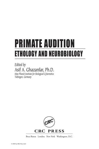 Cover of Primate Audition