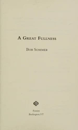 Cover of A Great Fullness