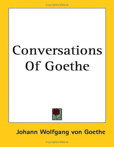 Cover of Conversations Of Goethe