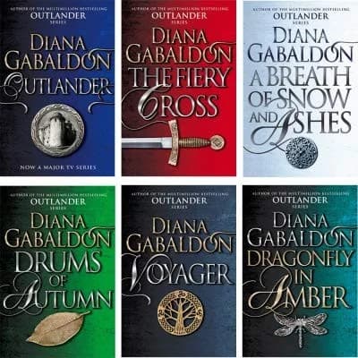 Cover of Outlander Series 6 Books Collection Set by Diana Gabaldon (Outlander, Dragonfly In Amber, Voyager, Drums Of Autumn )