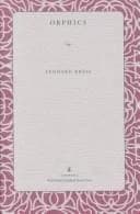 Cover of Orphics
