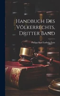 Cover of Handbuch des Völkerrechts, Dritter Band