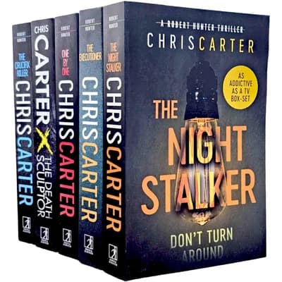 Cover of Robert Hunter Series Vol 1-5 By Chris Carter Complete 5 Book Collection Crime Thriller Mystery